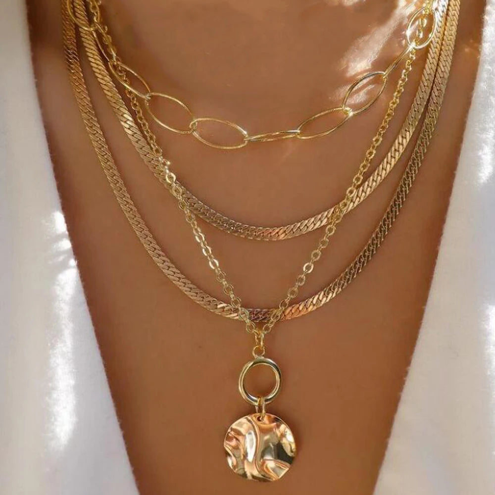 Collier vintage chaine rond