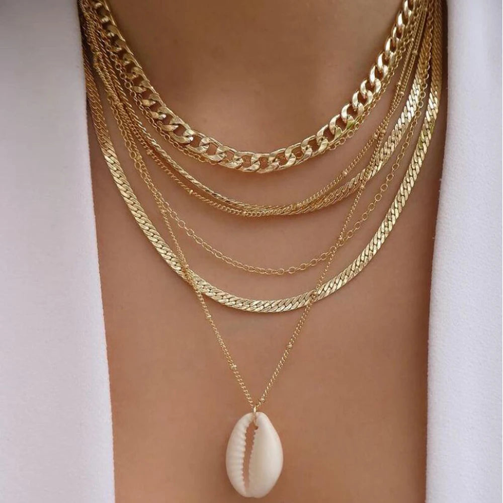 Collier vintage coquillage