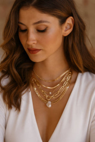 Collier vintage doré 