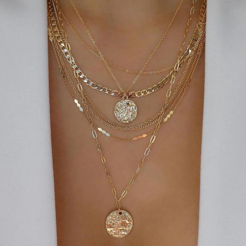 Collier vintage fin rond