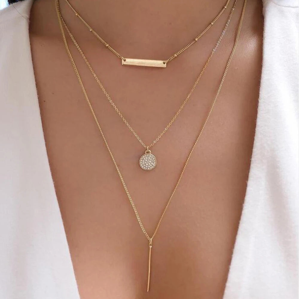 Collier vintage fin strass