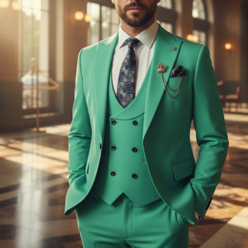 Costume 3 pièces marron vintage  homme 