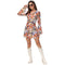 Costume disco vintage fond blanc