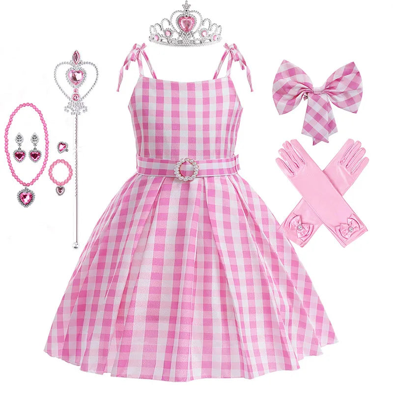  Costume fille Barbie vintage parure
