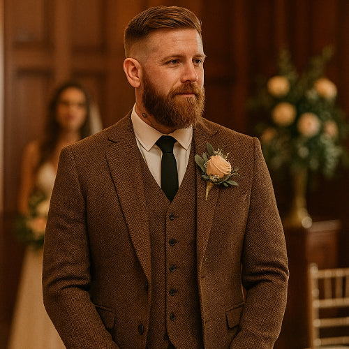 Costume homme hiver vintage fleur 