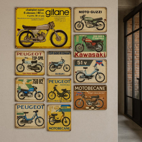 Décoration industrielle vintage couloir
