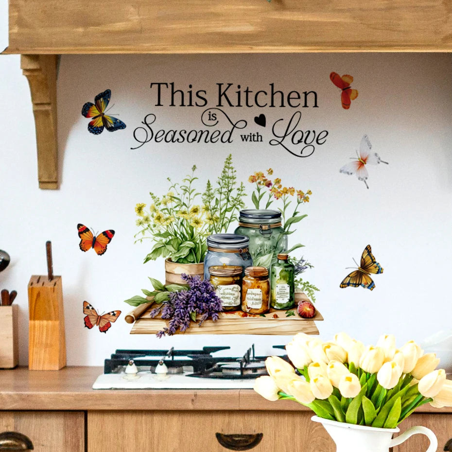 Décoration murale cuisine vintage mur