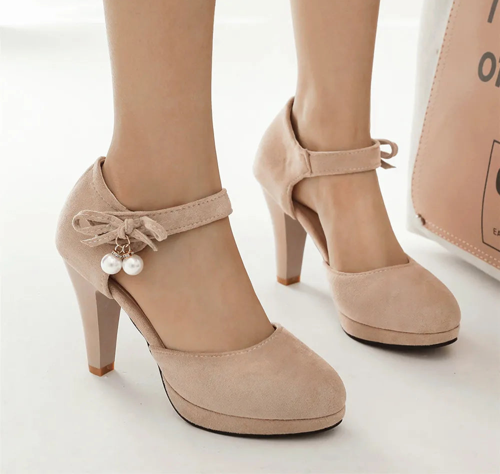 Escarpins vintage crème