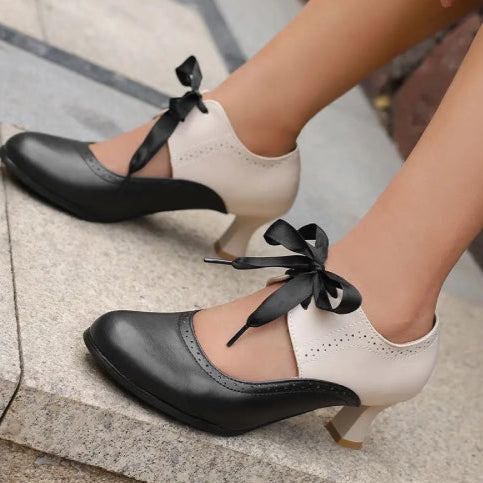 Escarpins vintage femme noire