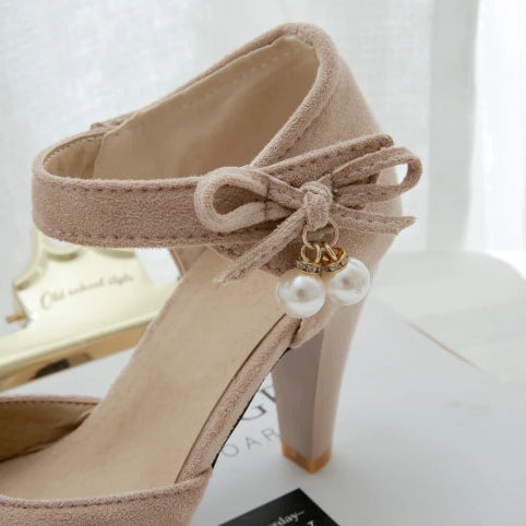 Escarpins vintage perle