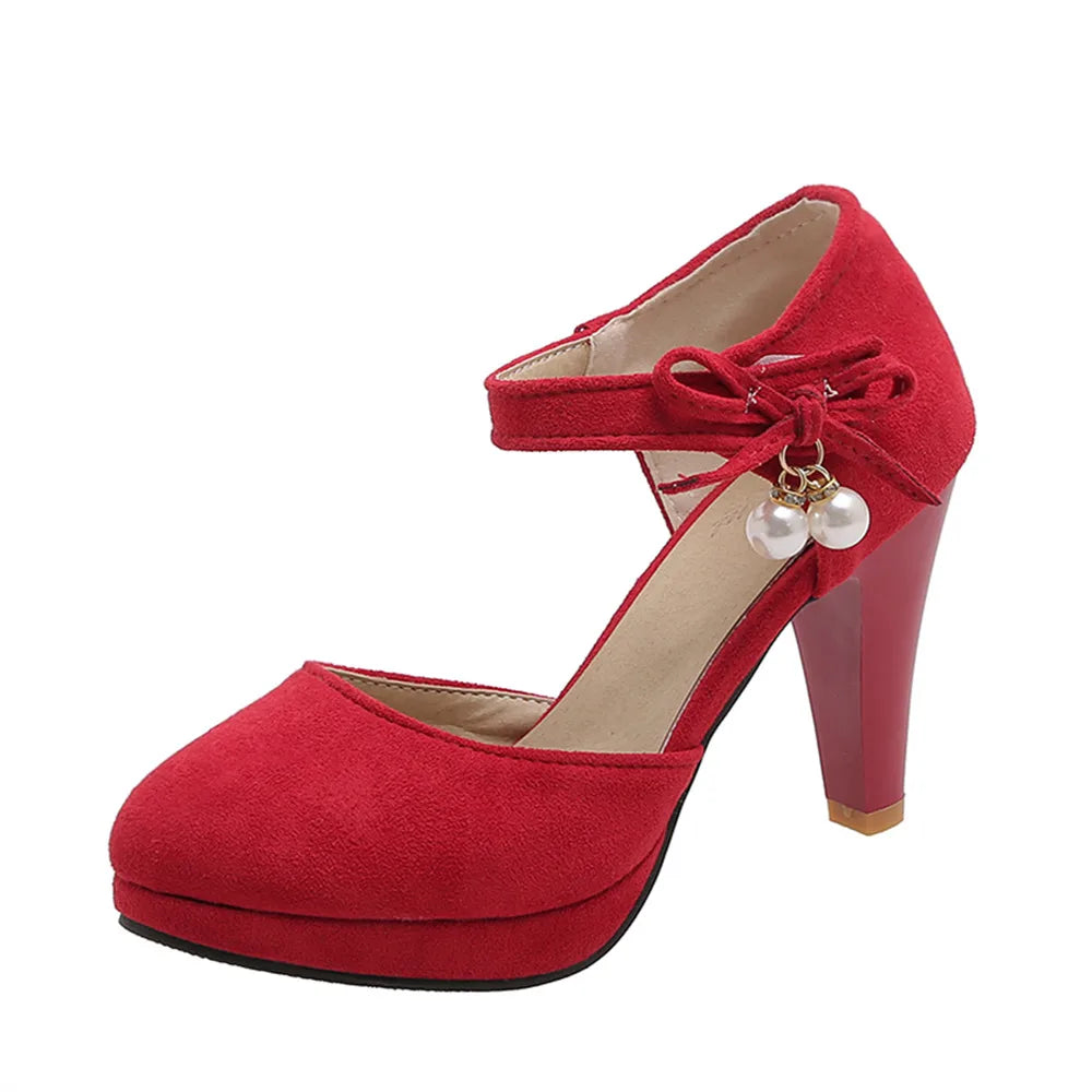 Escarpins vintage rouge