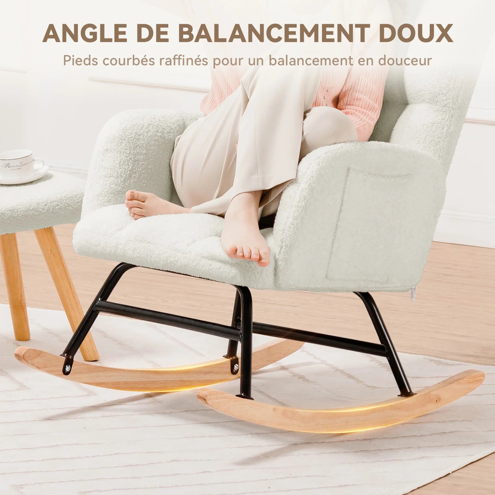Fauteuil à bascule relax teddy 