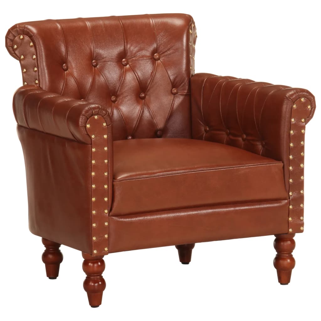 Fauteuil club cuir vintage