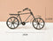 Figurine cycliste vintage fond blanc