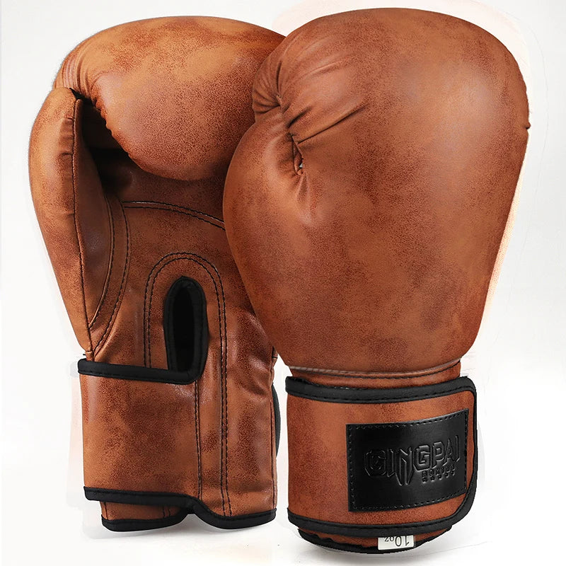 Gants de boxe vintage marron