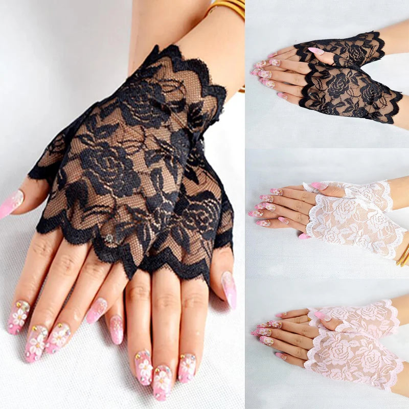 Gants femme vintage dentelle