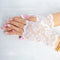 Gants femme vintage dentelle blanc