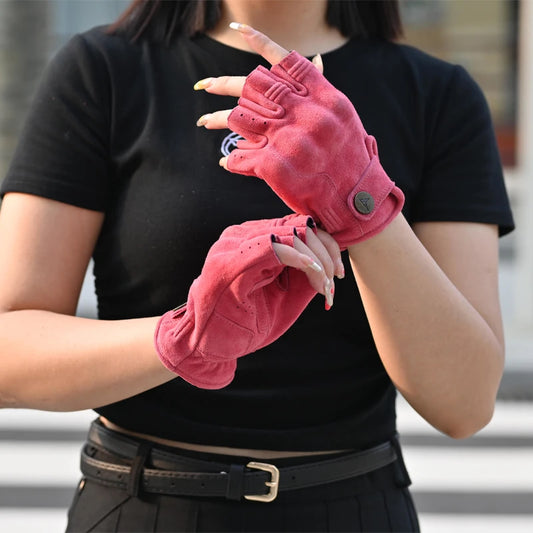 Gants moto vintage été