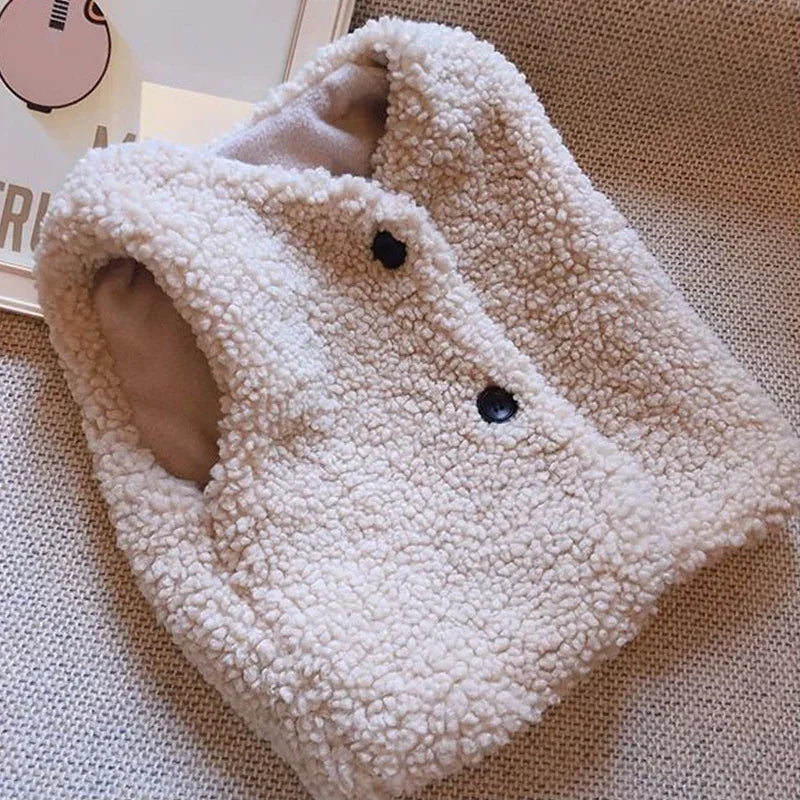 Gilet sans manche vintage blanc cassé