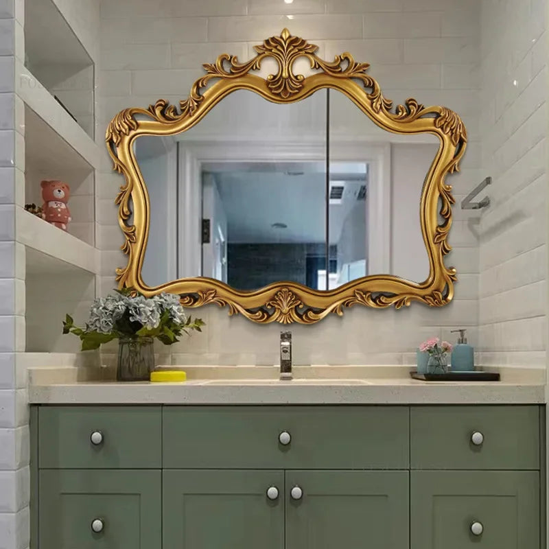 Grand miroir vintage salle de bain