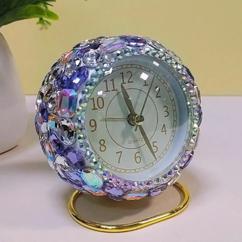 Horloge pierre vintage doré 