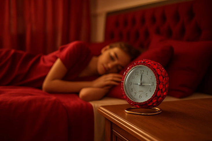 Horloge pierre vintage lit 