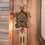 Horloge suspendue tête de cerf vintage - Vignette | StyleVintage™ 