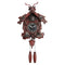 Horloge suspendue tête de cerf vintage  gazelle