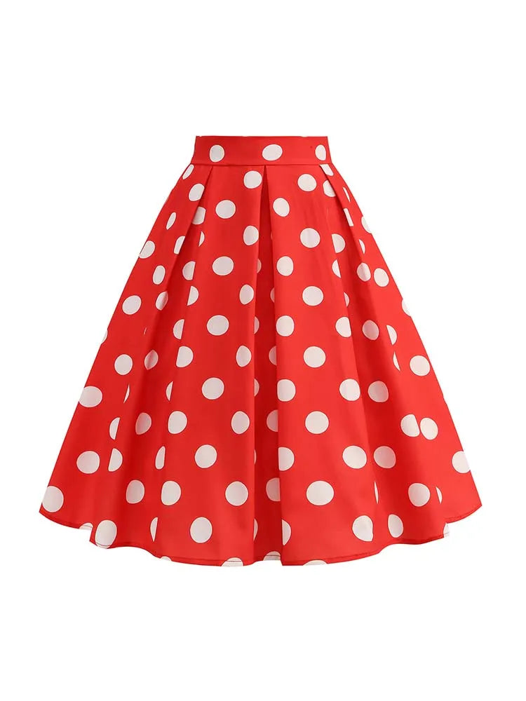 Jupe américaine vintage rouge