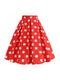 Jupe américaine vintage rouge