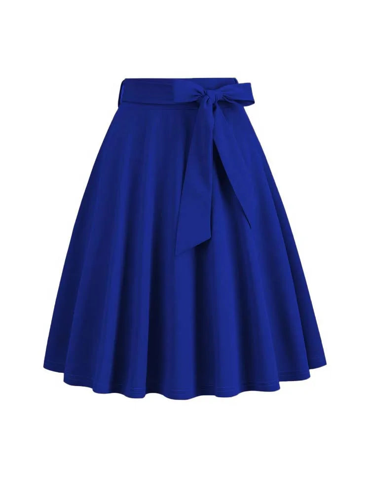 Jupe vintage année 50 bleu