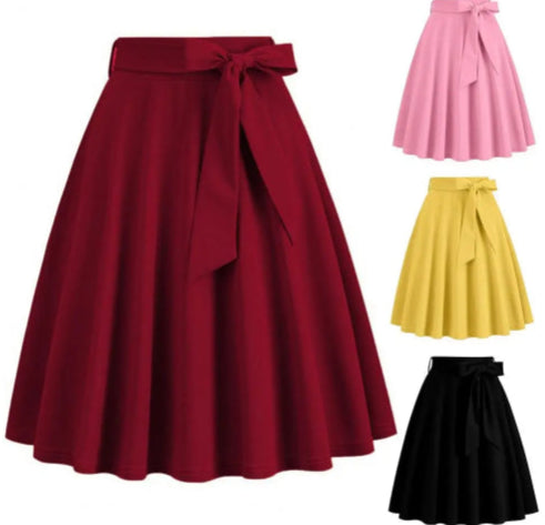 Jupe vintage année 50 rouge rose 