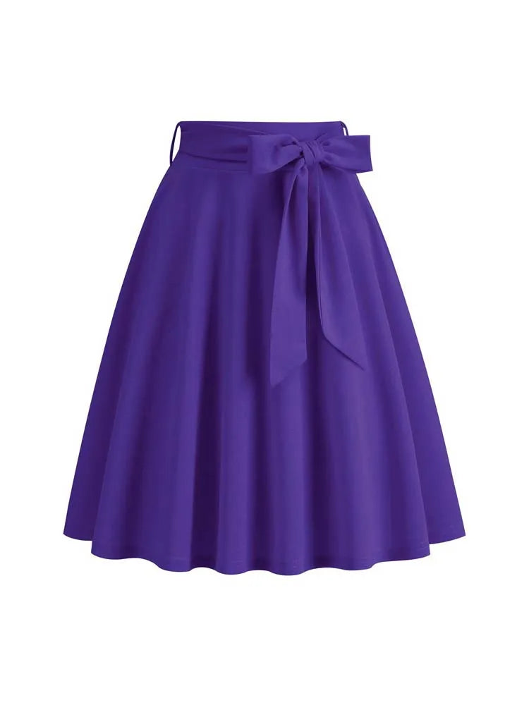 Jupe vintage année 50 violet