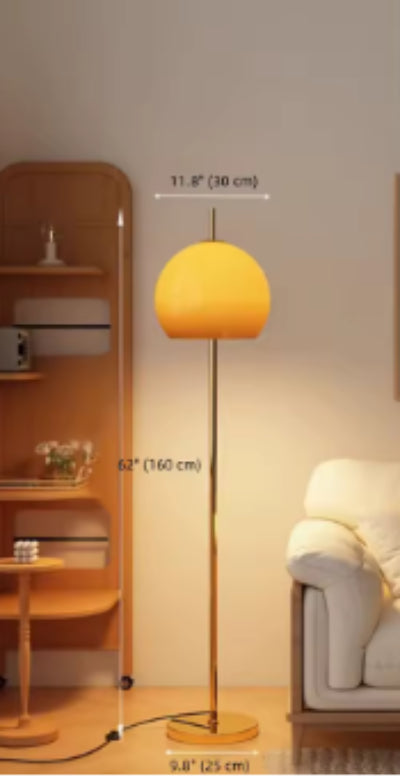 Lampadaire orange vintage taille