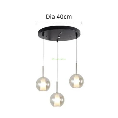Lampe à bulle vintage 40cm 3 bulle