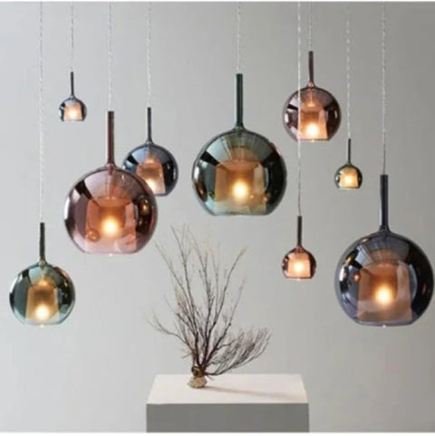 Lampe à bulle vintage plante