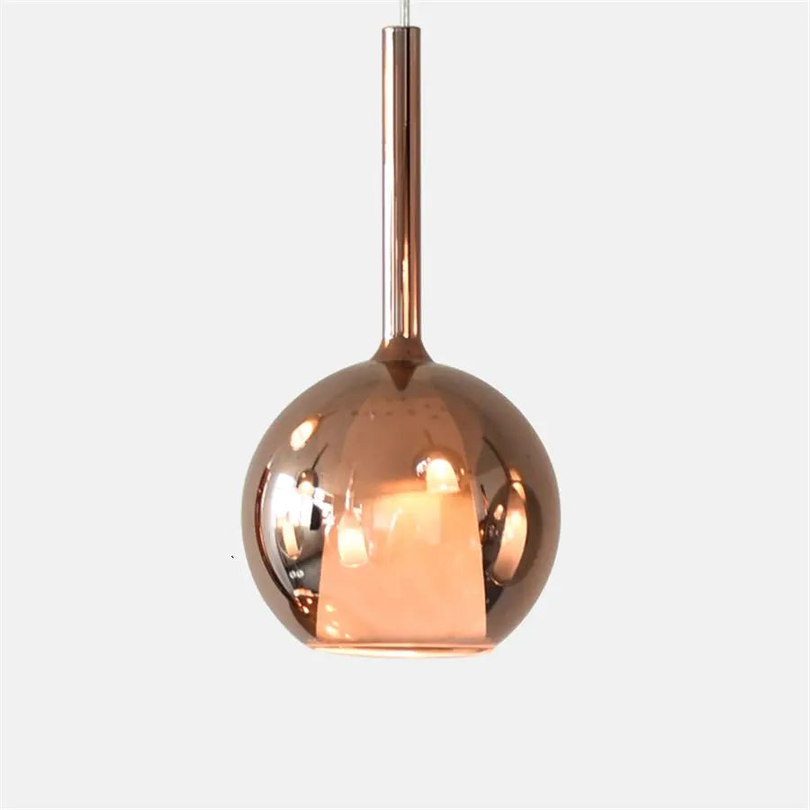Lampe à bulle vintage rose doré