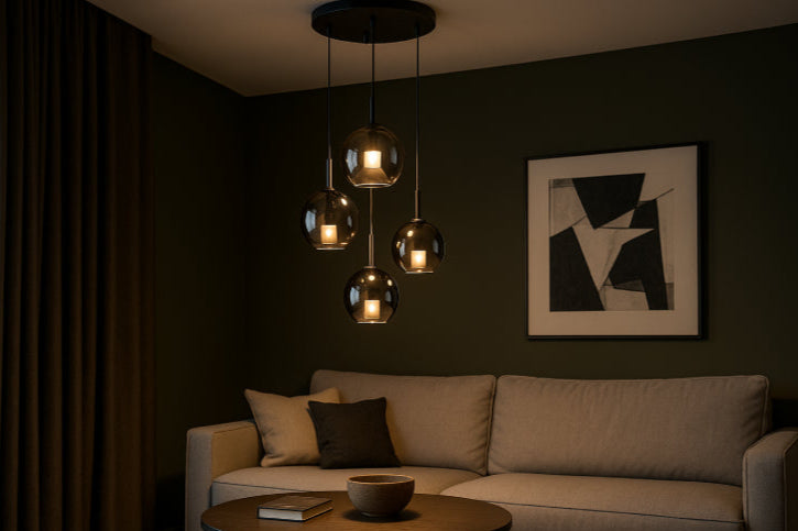 Lampe à bulle vintage salon