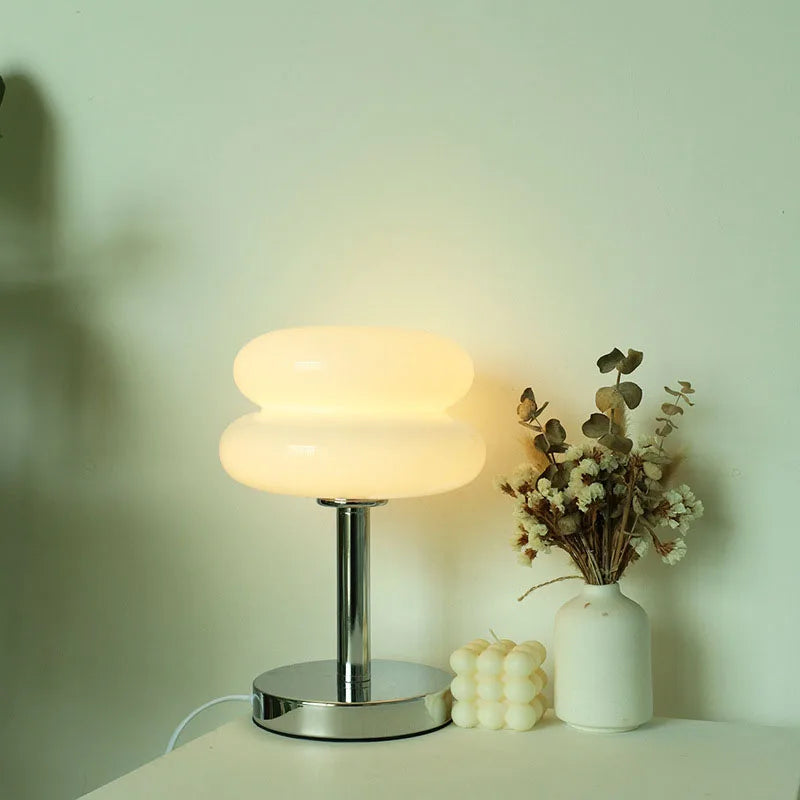Lampe de chevet vintage allumé