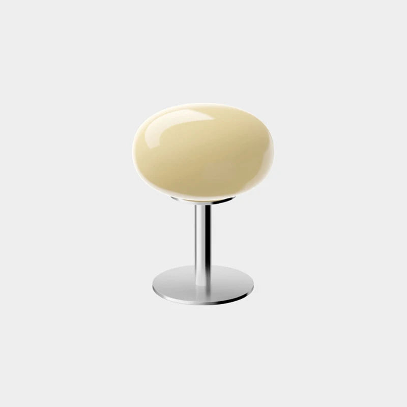 Lampe de chevet vintage boule crème