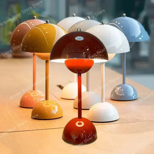 Lampe de table champignon vintage