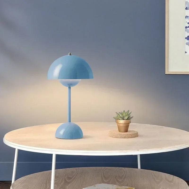 Lampe de table champignon vintage  plante 