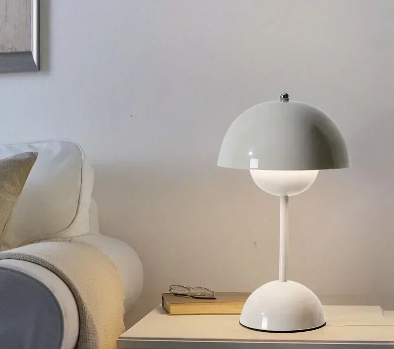 Lampe de table champignon vintage  salon 