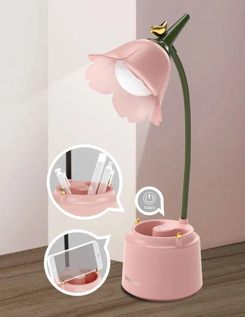 Lampe en fleur vintage