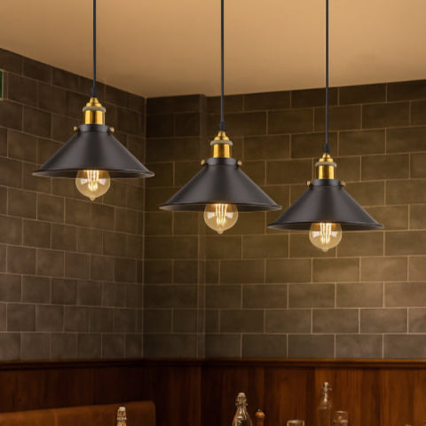 Lampe industrielle vintage  faience
