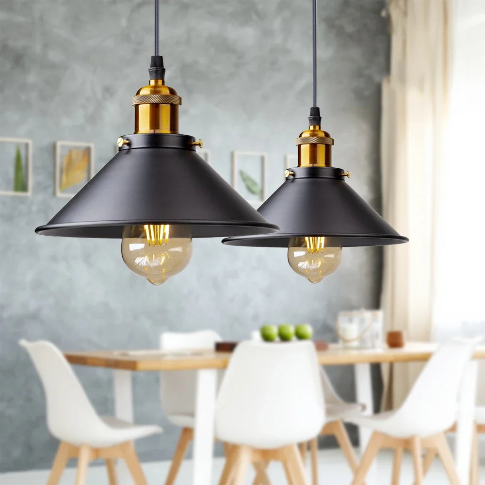 Lampe industrielle vintage salon