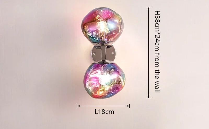 Lampe lave vintage coloré 