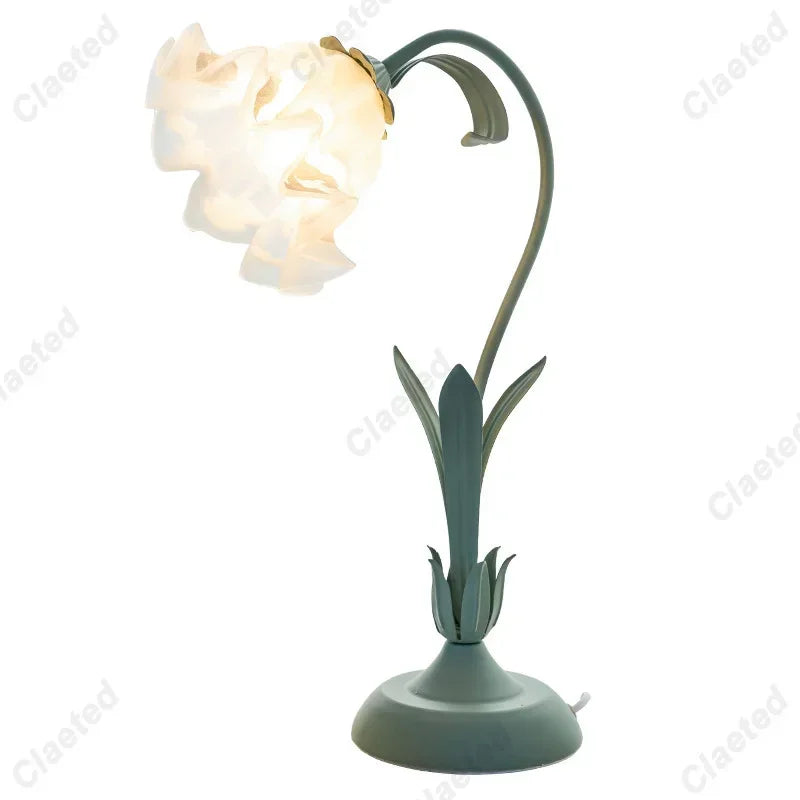 Lampe à poser vintage vert