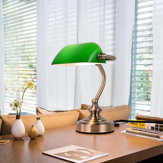 Lampe verte vintage