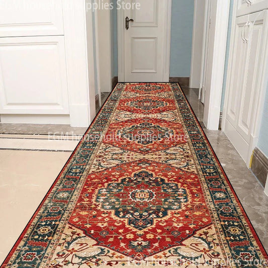 Long tapis de couloir perse vintage